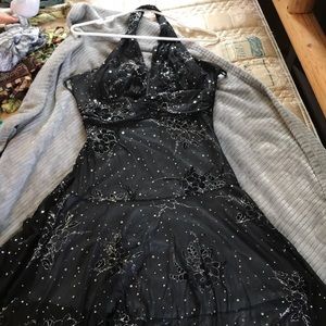 Black and silver prom/spree dress